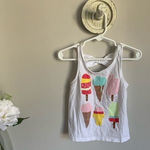 Girls ice cream tank top